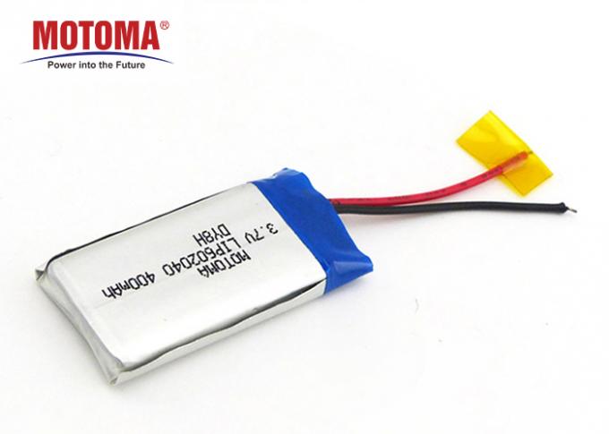Litio Ion Batteries For Bluetooth Headset del piano di UN38.3 400mah 602040 0