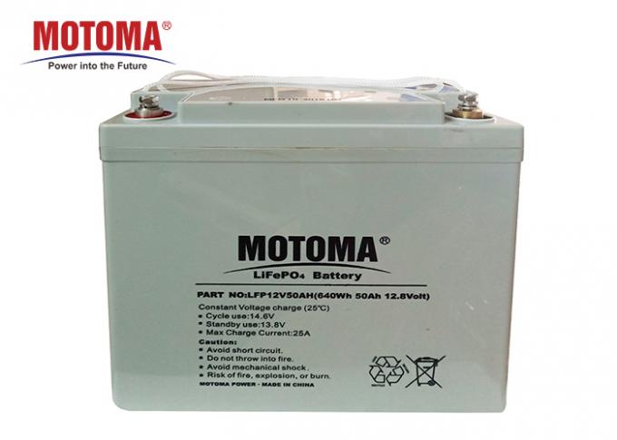 La batteria al litio 100% di DOD Lifepo4 12.8V 50Ah lungamente cicla la vita 4000 volte per UPS 0